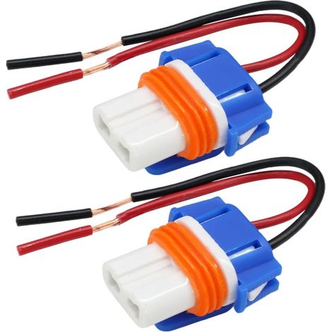 2x 9005 Hb3 câble de connecteur de douille d'ampoule de phare, connecteur de douille de douille d'ampoule en plastique Riloer 12/24V, adapté à la plupart des voitures (1/5)