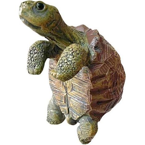 Tortues réalistes en résine, ornements suspendus pour pots de fleurs et décoration paysagère (1/5)
