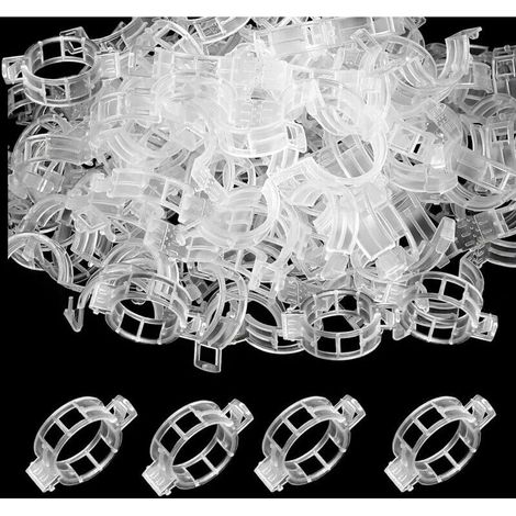 Clips pour tomates, 300 pièces, clips transparents pour plantes grimpantes, tuteurs en plastique pour haricots, légumes, fleurs, plantes, jardinage (1/5)