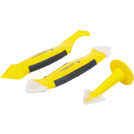 KRAFTMANN 85213 ENLÈVE-JOINTS DE SILICONE ET JEU DE SPATULES 3 PIÈCES (1/4)