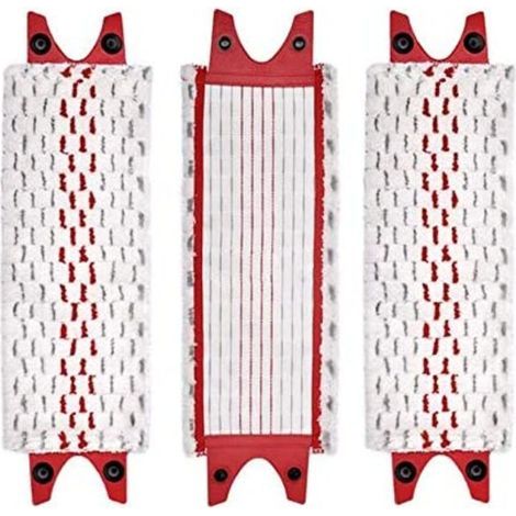 3 Pièces Têtes de Balai Vaporisateur et Chiffons Plats pour Système de Nettoyage UltraMax (1/5)