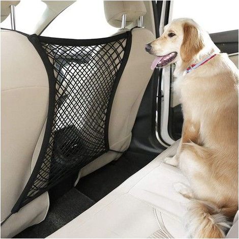 Filet de séparation pour voiture - Sécurité pour animaux et enfants - Fibre de polyester élastique (1/5)