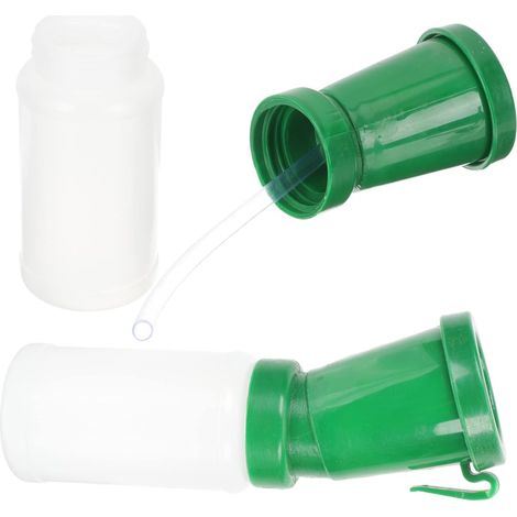 Gobelets de Bain Médicamenteux pour Vache en Plastique 2 Pièces Deux Chambres pour Nettoyage des Trayons et Élimination du Surplus en Élevage (1/5)