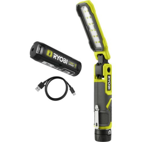 Confezione RYOBI 4V Worklight RLI4-0 - 650 lumen - 1 batteria 3.0Ah - 1 cavo USB (1/5)