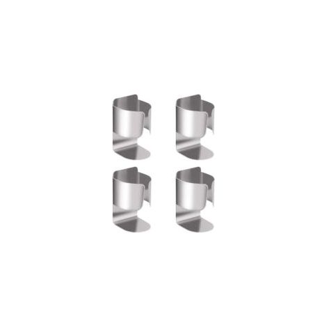 Set di 4 porta spazzolini elettrici in acciaio inox 304 per spazzolino elettrico, dentifricio e detergente viso - Crezuo