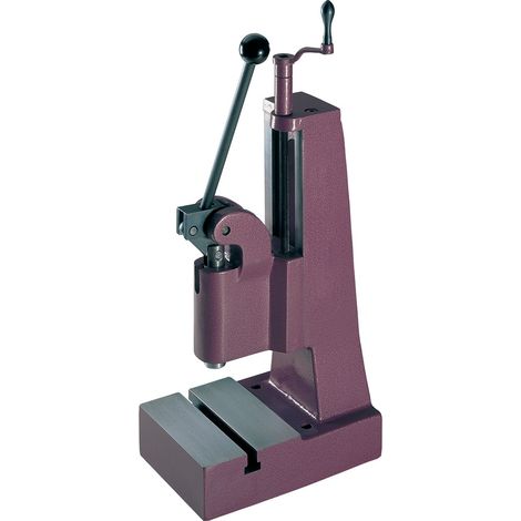 Pressa manuale a leva per ginocchio HK 800, forza di pressione 8,0 kN, corsa 40 mm, altezza di lavoro 50-200 mm