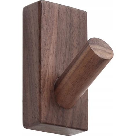 Perchero decorativo de madera, 1 unidad, montaje en pared para chaquetas. (1/5)