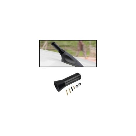 Adatto per antenne corte per auto Lntyq, antenne radio corte amplificate universali per autoradio, ricambi per antenne FM/AM per autoradio (nere) per tutte le auto, veicoli e camion.