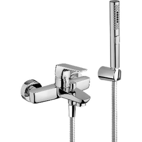 MISCELATORE MONOCOMANDO VASCA CON ACCESSORI SPARTACO Cromo