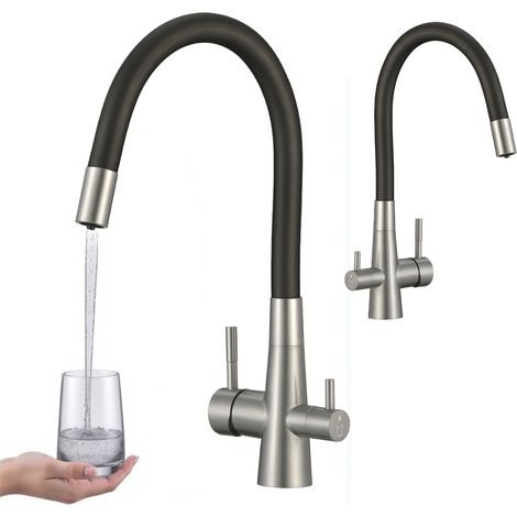 Grifo de fregadero con caño flexible para filtro de agua RIVECO (1/5)