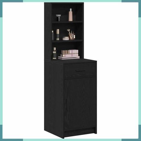 Haut Armoire - 865074 - Chêne noir - Bois d'ingénierie - 40 x 40,5 x 135 cm (1/5)