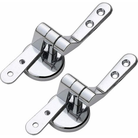 Lot de 2 abattants de toilettes de rechange , en alliage de zinc (1/4)