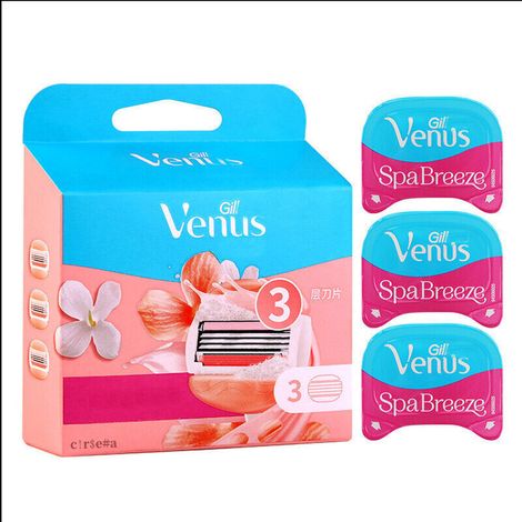 Geeignet für den Gillette Venus Damenrasierer. Ersatzklingen für 3-lagige manuelle Achselrasierer (3 Stück). (1/5)