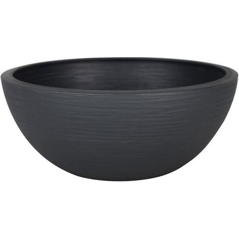 Vaso EDA 547020 Grigio Antracite Plastica Ø 30 cm (1/3)