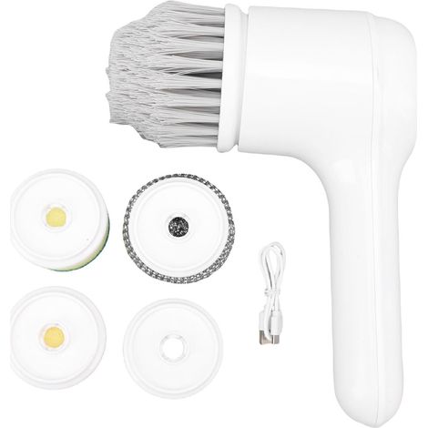 Brosse de nettoyage sans fil, épurateur rotatif électrique, affichage LED multifonctionnel, résistant à la pluie, IPX7