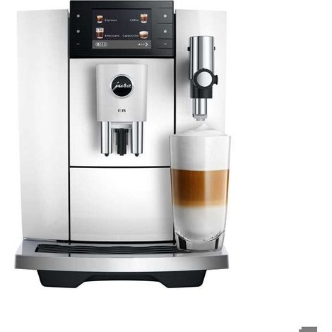 Máquina de café automática - JURA - E8 - Piano Blanco - Compatible con granos - Molinillo Professional Aroma Grinder (1/5)