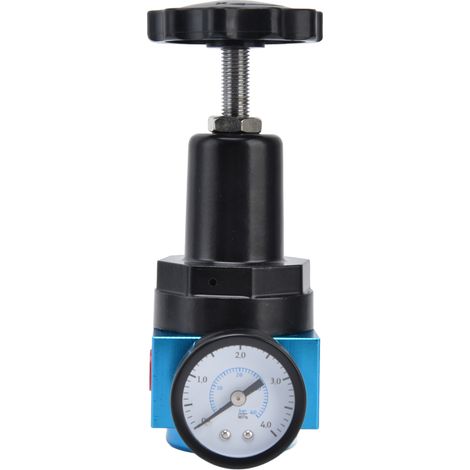 Miniatur-Druckminderer, pneumatischer Regler mit Manometer, G3/8 QTYH-10 Steuerventil, präzise Durchflussregelung. (1/5)