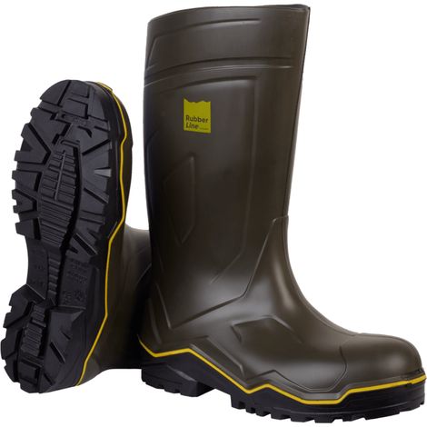 Grüne Arbeitsstiefel RUBBER LINE - SOLIDUR - RLO4VT-45