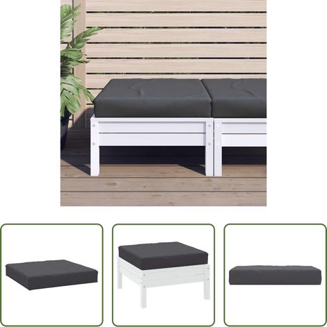Coussin de jardin - Coussin de palette anthracite 60x60x9,5 cm tissu oxford (1/5)