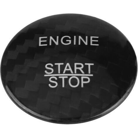 Black carbon fiber engine start button cover for Mercedes-Benz ABC GLC GLA CLA ML class