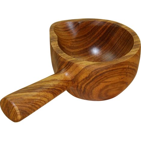 Bol à assaisonnement en bois d'acacia à une poignée, petit bol japonais, plat froid créatif (1/5)