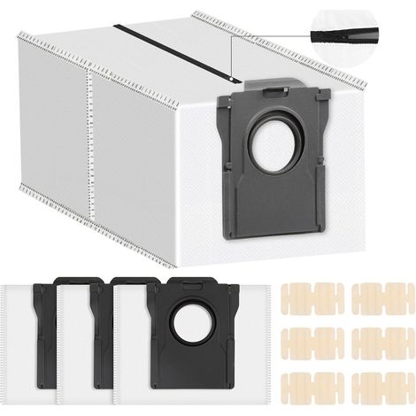 4 Stück Wiederverwendbar Staubbeutel Zubehör für Dreame X50 Ultra Complete / X40 Ultra Complete / L10s Ultra Gen 2 / L10s Ultra / D10 Plus Gen 2 / Mova E30 Ultra Saugroboter Ersatzteile 6 Duftblocks