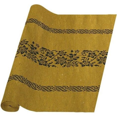 Rouleau Nappe jetable en papier imitation Paille décor bleu, 10 mètres de longueur et 120 cm de hauteur- 3 pi - Ecobioshopping