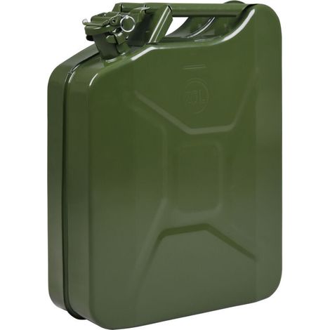Bidon Métallique 20L Pour Diesel Et Huile, Jerrican Robuste Avec Poignée Ergonomique Pour Transport Et Stockage De Liquides (1/4)