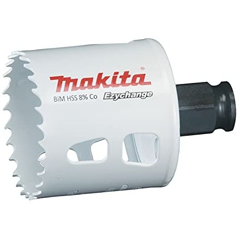 Makita – Scie cloche BIM 51 mm pour acier, aluminium et plastique – Capacité de coupe 44 mm – Système EZYCHANGE – E03822