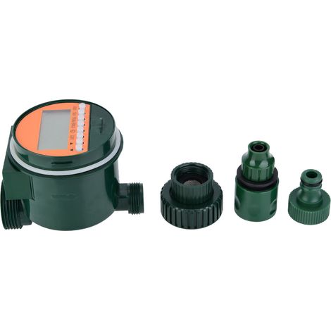 Programmateur d'arrosage électronique numérique avec écran LCD, minuterie automatique pour jardin extérieur, étanche avec capteur de pluie et filtre, installation verticale facile (1/5)