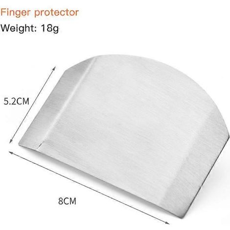 Protège-doigts en acier inoxydable pour protéger les doigts et les mains contre les coupures de couteau. Accessoire de cuisine pour couteaux de cuisine.