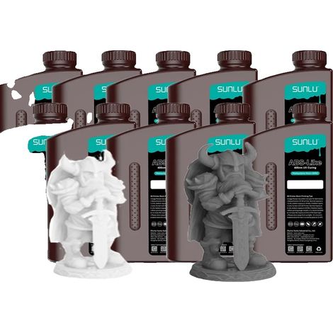 Resina 3D, sensibile ai raggi UV, lavabile con acqua, simile all'ABS 5WT 5DG (1/2)