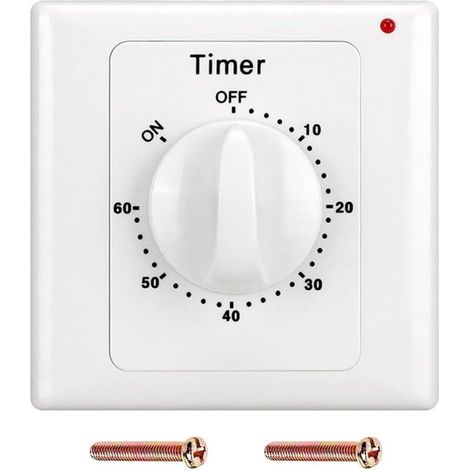60 Min Compte à rebours Minuterie AC 220 V Bouton de Commutation Style Électronique Mécanique Compte à rebours Minuterie Prise Minuterie