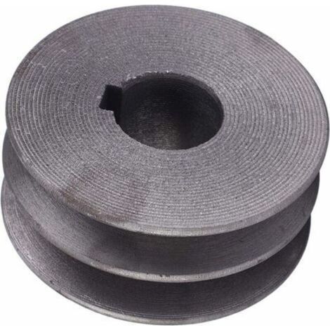 - Cast steel V-belt pulley for cutting machine, diameter 72 mm, bore 24 mm, wheel motor pulley (1/5)