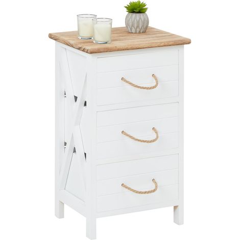 Table de chevet PERUGIA Blanc