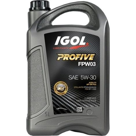 Huile moteur PROFIVE FPW03 5W-30 5L IGOL
