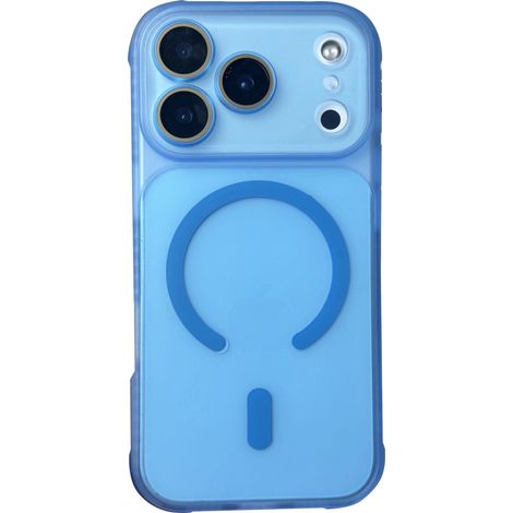 Étui de protection à chargement sans fil pour iPhone 17 Pro, avec aimant et finition transparente givrée antichoc. (1/5)