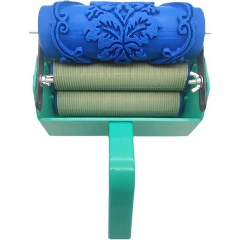 Rouleaux à peinture portables pour bricolage, machine à peindre professionnelle avec poignée en plastique pour la décoration intérieure. (1/3)