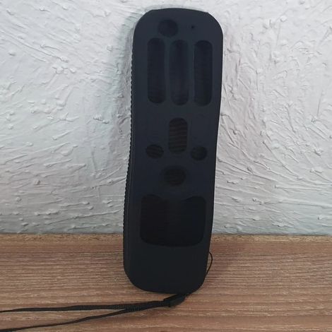 Coque silicone antidérapante complète pour télécommande LG AN-MR21GC, étui de protection souple noir (1/5)
