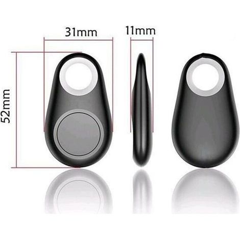 Mini Traceur GPS pour XIAOMI Mi 8 Smartphone Bluetooth Porte-Clefs Chat Chien Tracker (NOIR) (1/3)
