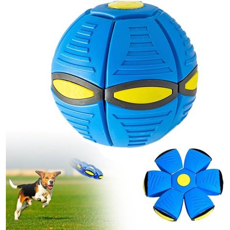 Frisbee per cani, disco volante per l'addestramento dei cani, palla interattiva da lancio per uso esterno, giocattolo resistente (1/5)
