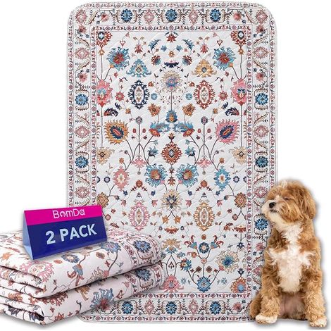 Washable Reusable Dog Training Pads Absorbent Pet Cleaning Mat, Washable, Non-Slip, Suitable for Dogs, Cats, Rabbits (81 x 18 mm) (1/5)