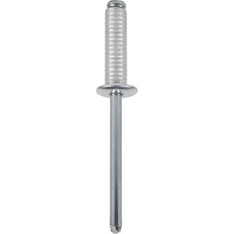 COFAN remache aluminio ranurado 4 x 8 mm   caja 1000 unid. , El remache ranurado, es específico para elementos cuyos taladros no sean pasantes. El moleteado le da una mayor eficaci (1/3)