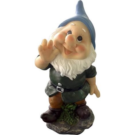 Gartenfigur Zwerg mit Himmelshut 16x13,5x28H