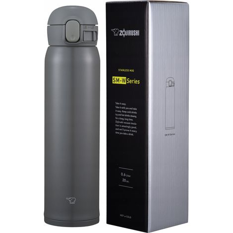 Großer Thermobecher ZOJIRUSHI SM-WR60-HP 600 ml Grau JAPANISCH