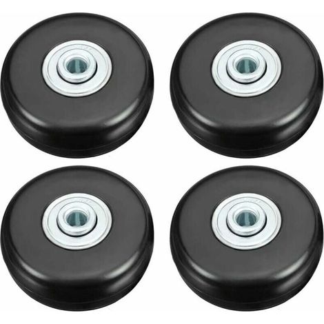 Suitcase Wheels, Luggage Repair Wheels, 50mm Heavy Duty Silent Rubber Swivel Casters, Replacement Luggage Wheels, 4pcs for Suitcases/Luggage/Backpacks/Travel Luggage (1/5)