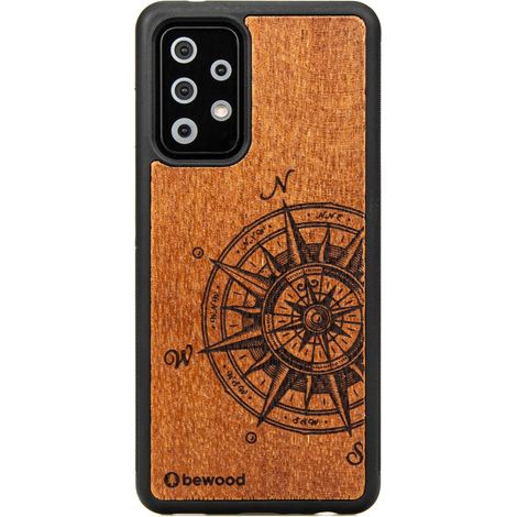 Custodia in legno per Samsung Galaxy A52/A52S 5G TRAVELER MERBAU (1/4)