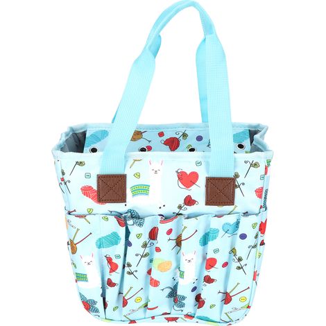 Sac de rangement cylindrique multifonctionnel en tissu Oxford Little Sheep Brand pour laine (1/5)