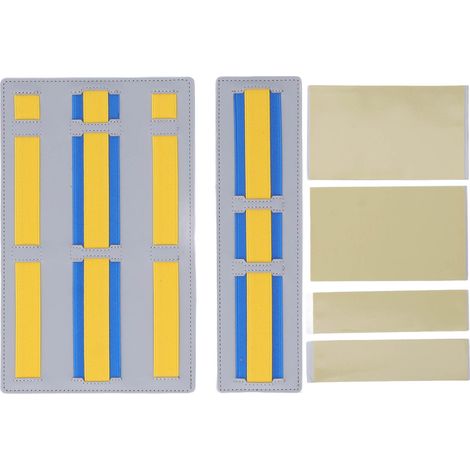 Organisateur portable en contreplaqué électronique pour câble de souris sans fil jaune, fixable sur ordinateur portable. (1/5)