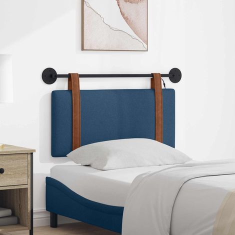 vidaXL Tête de lit suspendue Avec lumière LED Bleu PU antique (1/5)